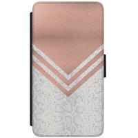 Samsung Galaxy Grand Prime flipcase hoesje - Rose gold snake - thumbnail