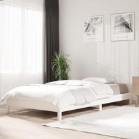 Bed stapelbaar 90x190 cm massief grenenhout wit - thumbnail