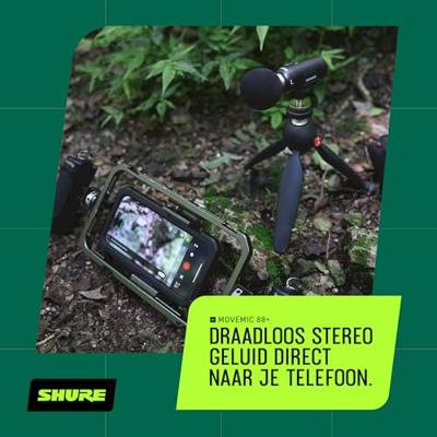 Shure MoveMic 88+ draadloze stereomicrofoon voor smartphone - thumbnail