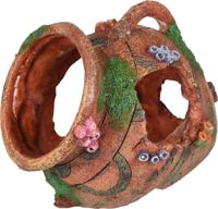 Aquarium decoratie Vasa kruik - 16 x 13 x 18 cm 16 x 13 x 18 cm Flamingo Bruin - thumbnail