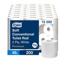 Toiletpapier Tork T4 Premium 2-laags 200 vel wit 12292 - thumbnail