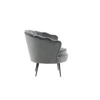 Fjôrd - Fauteuil Donkergrijs - Velvet - Calais - thumbnail