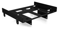 ICY BOX IB-AC652 interne inbouwframe (5,25 inch grootte) voor meerdere 2,5 inch en 3,5 inch harde schijven en SSD, staal, zwart - thumbnail
