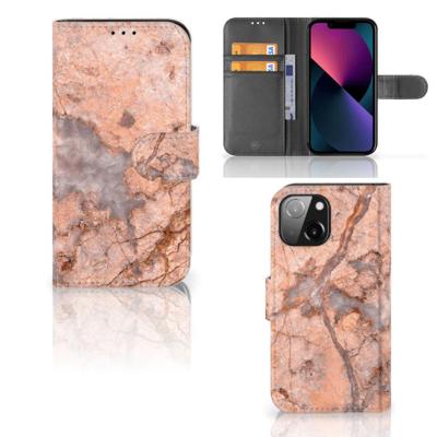 iPhone 13 Mini | Bookcase | Marmer Oranje