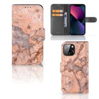 iPhone 13 Mini | Bookcase | Marmer Oranje - thumbnail