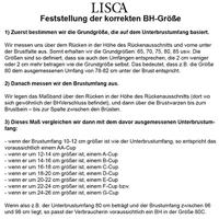 Zwarte softcup bh Lisca Evelyn met beugel F - H - thumbnail