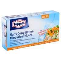 Toppits Diepvrieszakjes 1,0ltr 40stuks - thumbnail