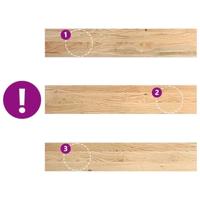 Vensterbanken 2 st onbehandeld 80x15x2 cm massief eikenhout - thumbnail