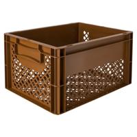 Kunststof Fietskrat Medium 25 liter Bruin - thumbnail