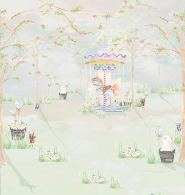 Dutch Cute Walls- Carousel 265x280cm - CW6111-1
