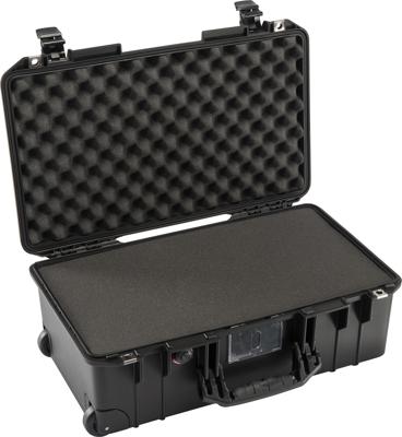 PELI 1535 Air Lichtgewicht beschermende trolley voor camera- en fotografie-apparatuur, water- en stofdicht, 27 liter volume, met schuimrubberen inleg (aanpasbaar), kleur: zwart