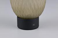 Trio TafellampFacette zwart met groen glas - 564210115 - thumbnail