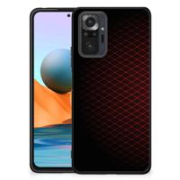Xiaomi Redmi Note 10 Pro Back Case Geruit Rood - thumbnail