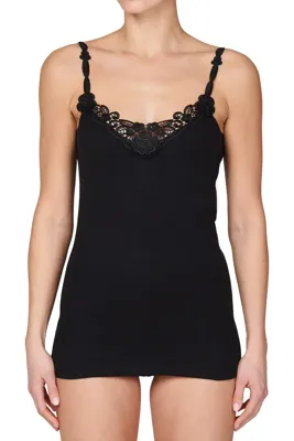 Toker dames Hemdje kant smal bandje 226/1 - Kanten dames onderhemd - Smalle bandjes - ondergoed