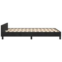 Bedframe zonder matras 120x190 cm fluweel zwart - thumbnail