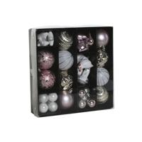 Kerstballen Home ESPRIT Roze PVC 25 x 6 x 25 cm - thumbnail