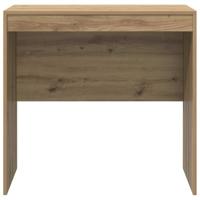 Bureau artisanaal eikenkleurig 80 x 50 x 76 cm Bewerkt hout - thumbnail