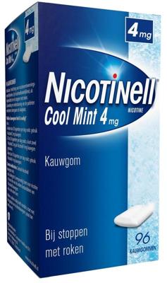 Nicotinell Kauwgom Cool Mint 4mg - voor stoppen met roken Nicotinell Kauwgom Cool Mint 4mg - voor stoppen met roken