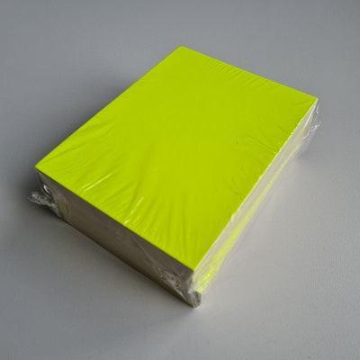 Prijskaart blanco fluor geel 12x16cm 100 - 5 stuks