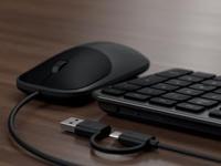Satechi Slim CLX3 wired mouse & keyboard combo - Space black - thumbnail