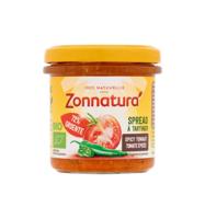 Zonnatura Groentespread spicy tomato bio 135 Gram - thumbnail