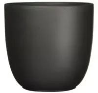 Mica Decorations bloempot Tusca rond 14,5x14 cm zwart mat - thumbnail