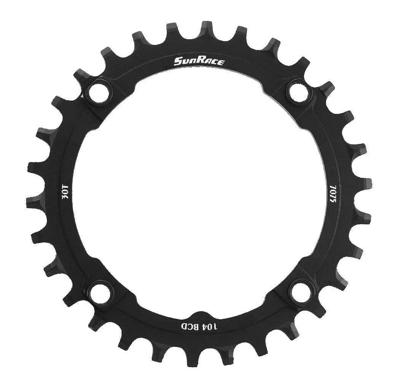 SunRace chainring crmx04 black 32 teeth 104 mm