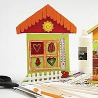 Creativ Company Thermometer huis, afm 23,5x16,5 cm, 1 stuk - thumbnail