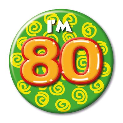Button 80 jaar Button 80 jaar