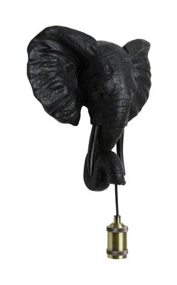 Light & Living Wandlamp 'Elephant' kleur Mat Zwart Light & Living Wandlamp 'Elephant' kleur Mat Zwart
