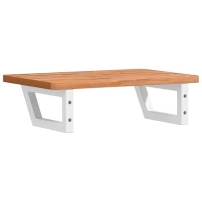 Badkamer wandschap staal en massief beukenhout