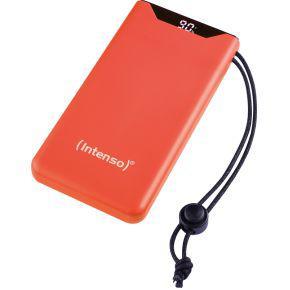 Intenso F10000 Powerbank 10000 mAh Quick Charge, USB PD LiPo USB-A, USB-C Oranje Statusweergave