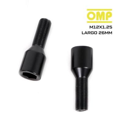 Schroevenkit OMP OMPS09621201 M12 x 1,25 Zwart