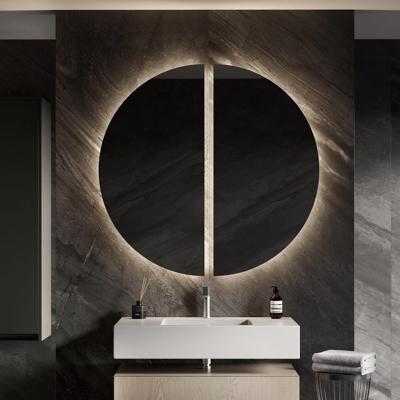 Designspiegel Martens & Meijer Mars 2 Halve Cirkels 120Hx60B cm Incl. Indirecte Verlichting Rondom, Direct Geschakeld Designspiegel Martens & Meijer Mars 2 Halve Cirkels 120Hx60B cm Incl. Indirecte Verlichting Rondom, Direct Geschakeld