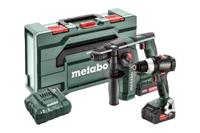 Metabo BS 18 LT BL + BH 18 LTX BL 16 685182000 Accu-boorhamer, Accu-schroefboormachine 18 V 2.0 Ah, 4.0 Ah Li-ion Incl. 2 accus, Incl. koffer, Incl. lader - thumbnail