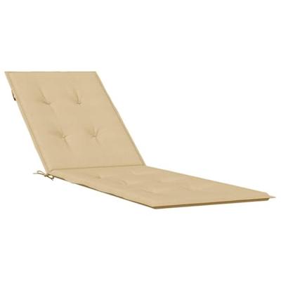 VidaXL Terrasstoelkussen (75+105) x 50 x 4 cm stof gemêleerd beige - thumbnail