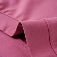 Kindertrui met strepen van pailletten 116 frambozenkleurig - thumbnail