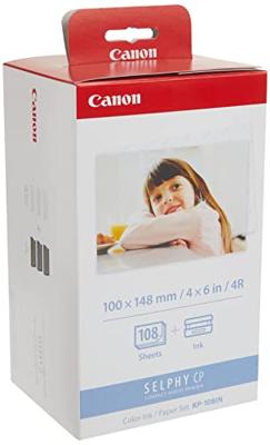 KP-108IN - Kleur (cyaan, magenta, geel) - printcartridge / papierpakket - voor SELPHY CP1000, CP1200, CP1300, CP330, CP530, CP780, CP790, CP800, CP820, CP900, CP910 KP-108IN - Kleur (cyaan, magenta, geel) - printcartridge / papierpakket - voor SELPHY CP1000, CP1200, CP1300, CP330, CP530, CP780, CP790, CP800, CP820, CP900, CP910