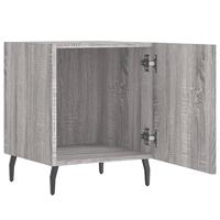 Nachtkastjes 2 st 40x40x50 cm bewerkt hout grijs sonoma eiken - thumbnail