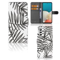 Samsung Galaxy A53 Hoesje Leaves Grey - thumbnail
