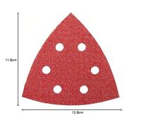 Bosch Accessories 2609256A57 Deltaschuurpapier Met klittenband, Geperforeerd Korrelgrootte (num) 80 Hoekmaat 105 mm 5 stuk(s) - thumbnail