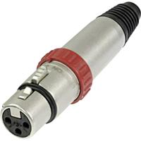 Neutrik NC3FXS XLR-connector Bus, recht Aantal polen: 3 Zilver 1 stuk(s) - thumbnail