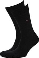 Tommy Hilfiger Sock classic 2 pack 200 black Zwart maat 4346 - thumbnail