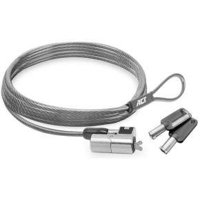 ACT AC9040 Laptopslot | Wedge Security Lock | 2x Sleutels | 2 meter