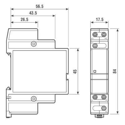 Finder 70.61.8.400.0000 Bewakingsrelais 208 - 480 V/AC 1x wisselcontact 1 stuk(s)