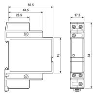 Finder 70.61.8.400.0000 Bewakingsrelais 208 - 480 V/AC 1x wisselcontact 1 stuk(s) - thumbnail