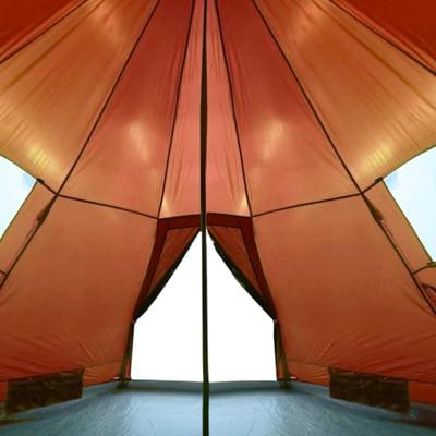 VidaXL Tipitent 4-persoons waterdicht oranje