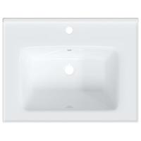 VidaXL Wastafel rechthoekig 61x48x19,5 cm keramiek wit - thumbnail