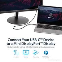 .com CDP2MDPMM6B - Externe video-adapter - STM32F072CBU6 - USB-C - Mini DisplayPort - zwart - thumbnail