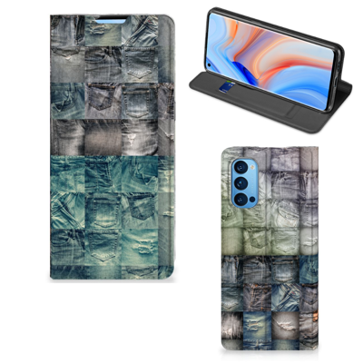 Hippe Standcase OPPO Reno4 Pro 5G Spijkerbroeken Hippe Standcase OPPO Reno4 Pro 5G Spijkerbroeken